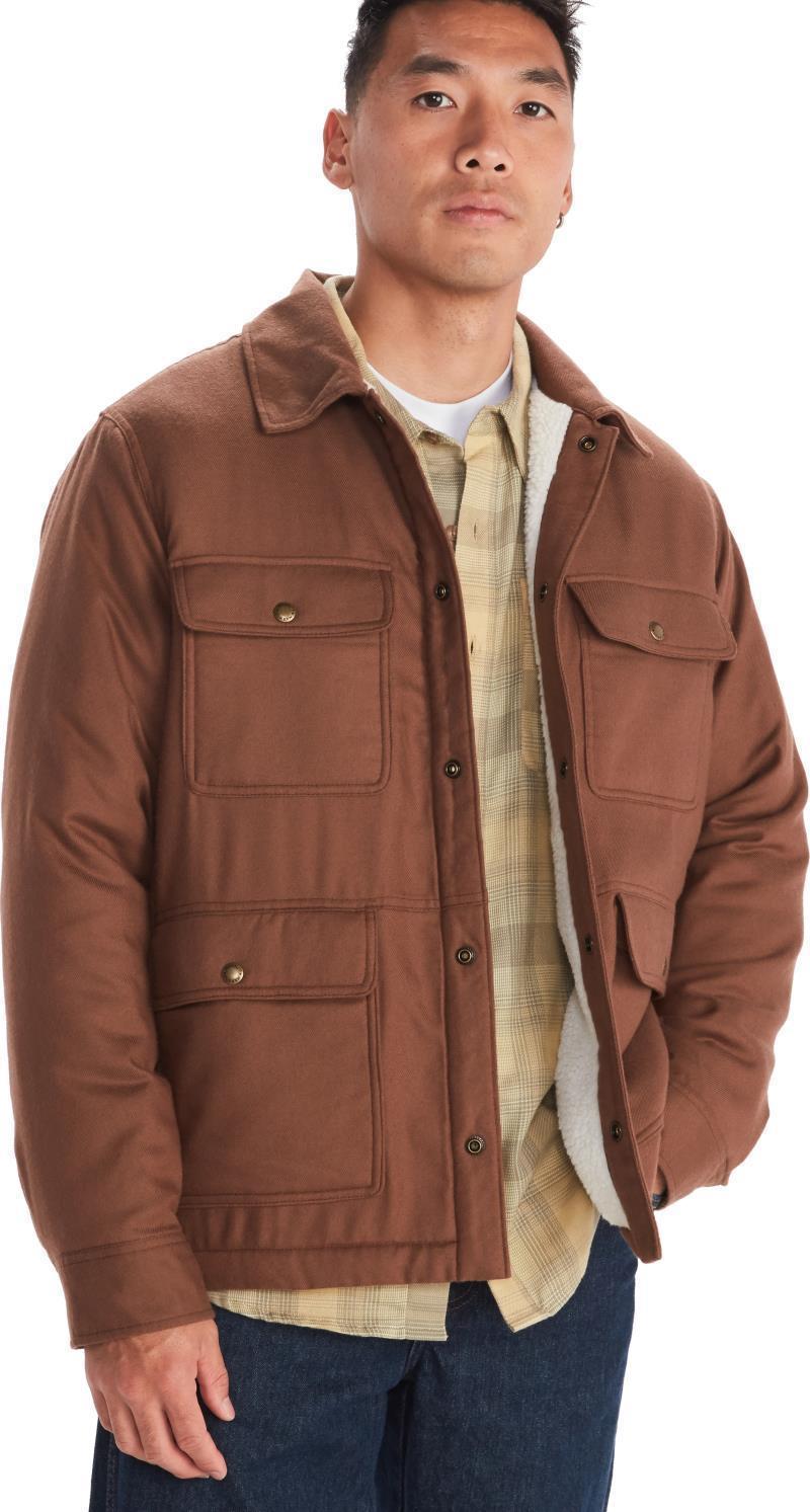 Ridgefield Sherpa Flannel Shirt Jacket - Mens - Pinecone 3