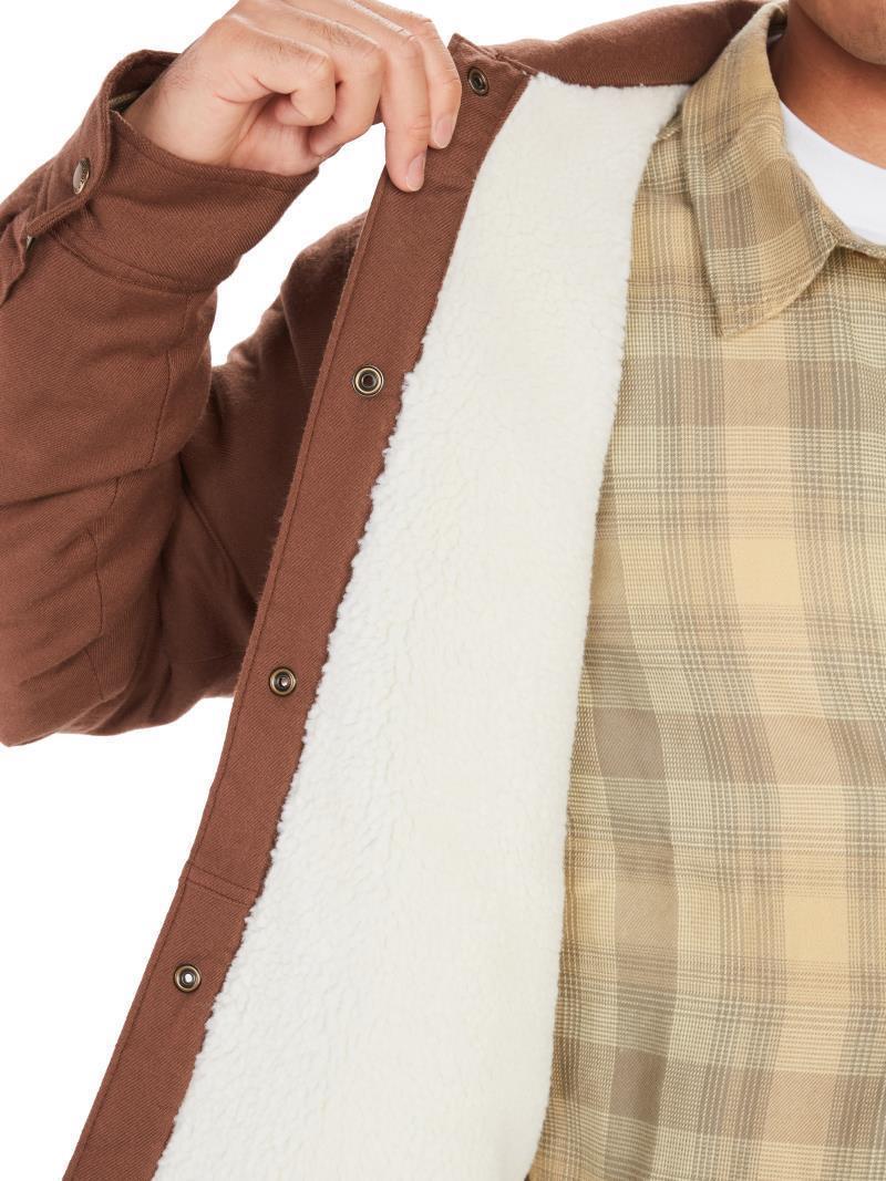 Ridgefield Sherpa Flannel Shirt Jacket - Mens - Pinecone 5