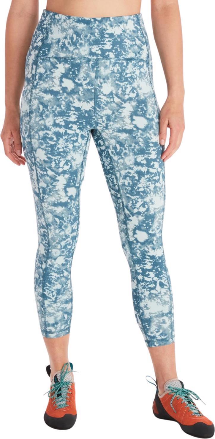 Rock Haven 7/8 Tights - Womens - Dusty Teal Texture 1