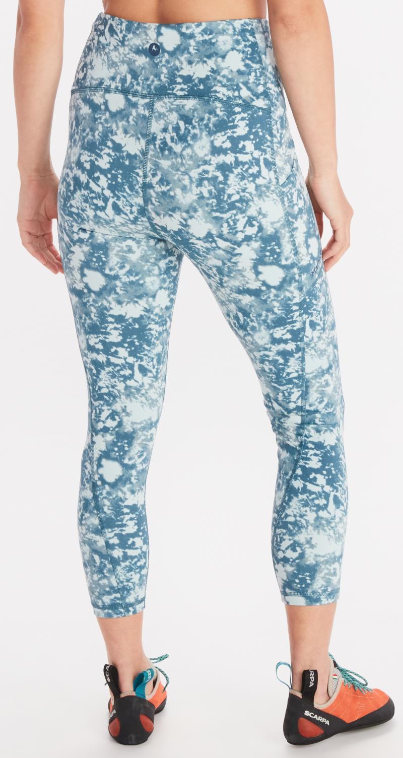 Rock Haven 7/8 Tights - Womens - Dusty Teal Texture 2