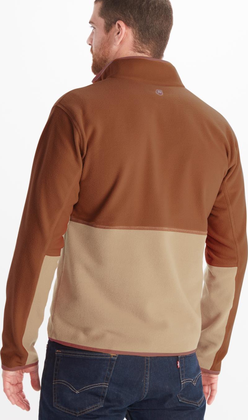 Rocklin 1/2 Zip - Mens - Auburn / Light Oak 3