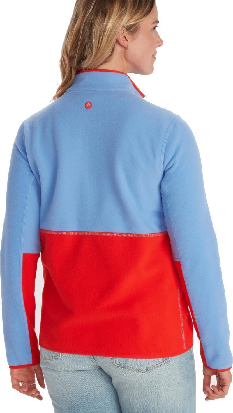 Rocklin 1/2 Zip - Womens - Getaway Blue / Victory Red 3