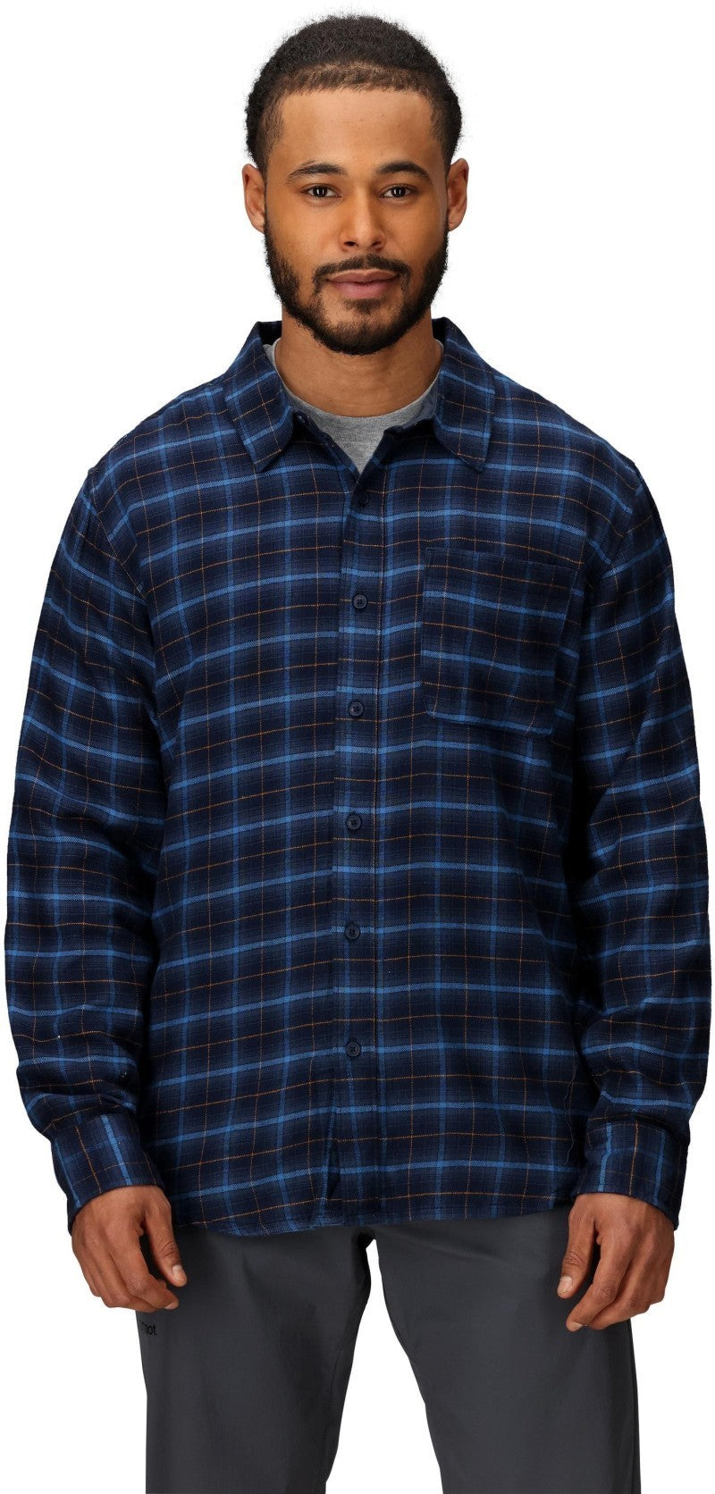 Rush Creek Lightweight Flannel LS - Mens - arctic navy 1