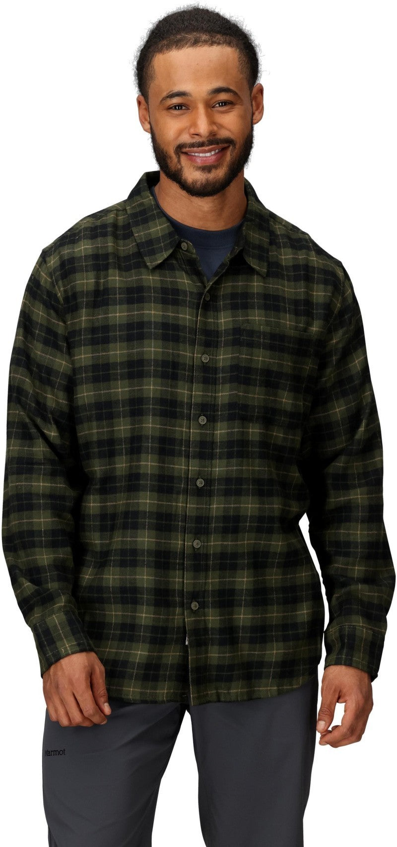 Rush Creek Lightweight Flannel LS - Mens - nori 1
