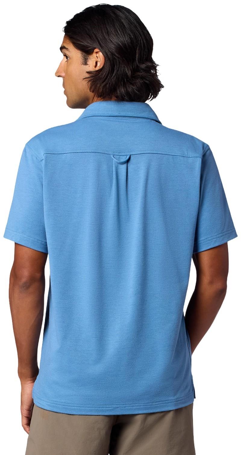 Sereno Button Down SS - Mens - summerstorm heather 1
