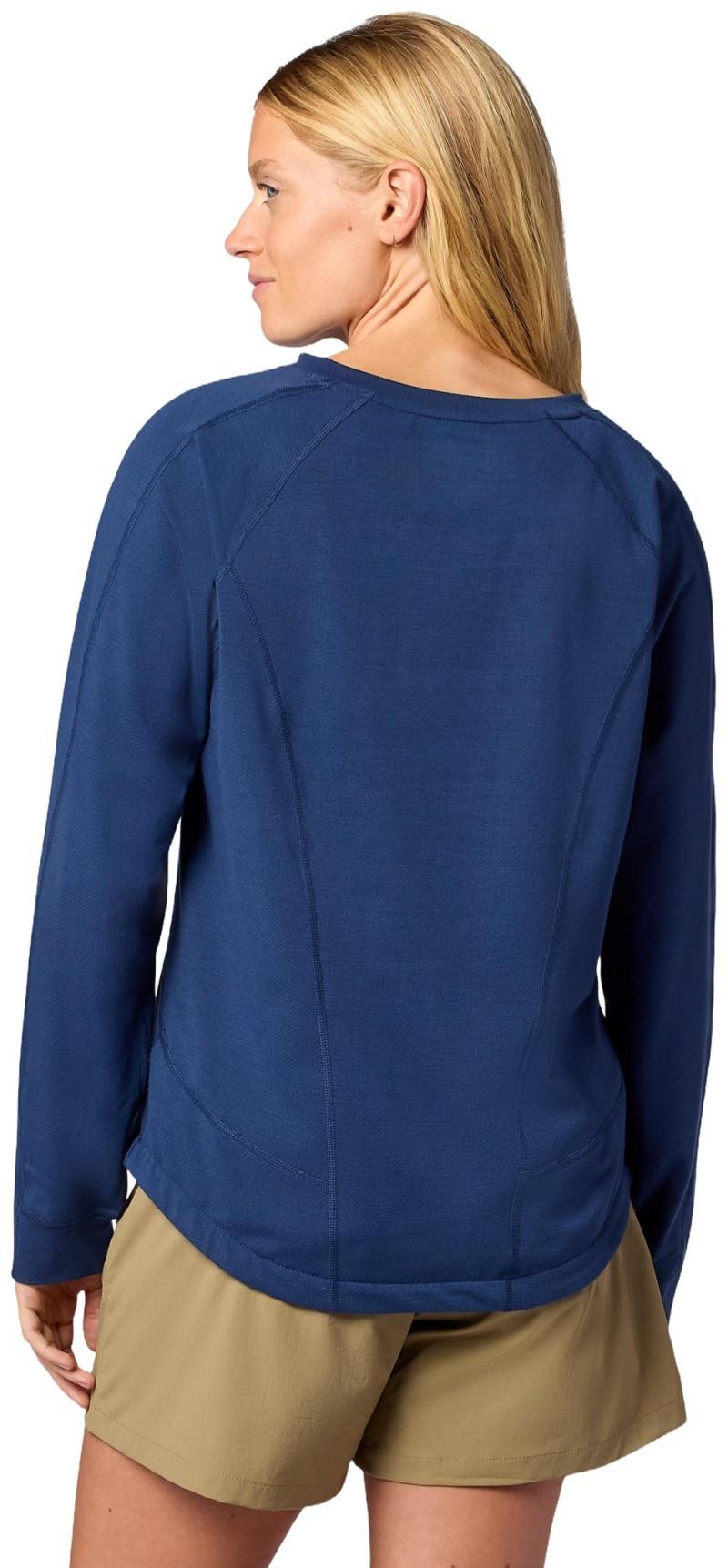 Sereno V Neck LS - Womens - nightfall navy heather 1