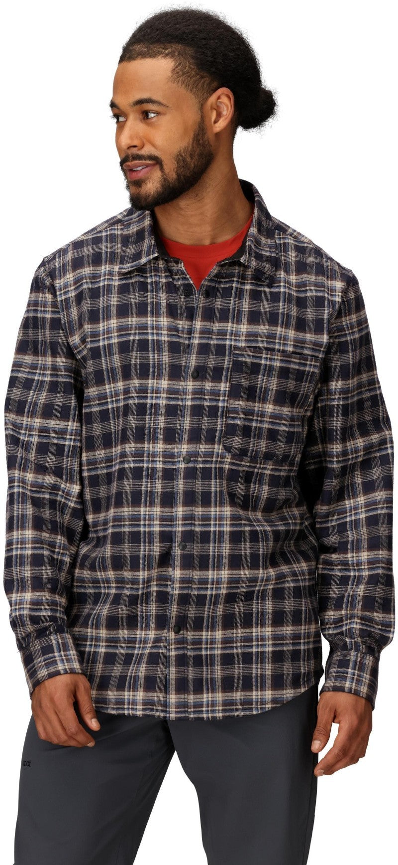 Stonepeak Lightweight Performance Flannel LS - Mens - black 1