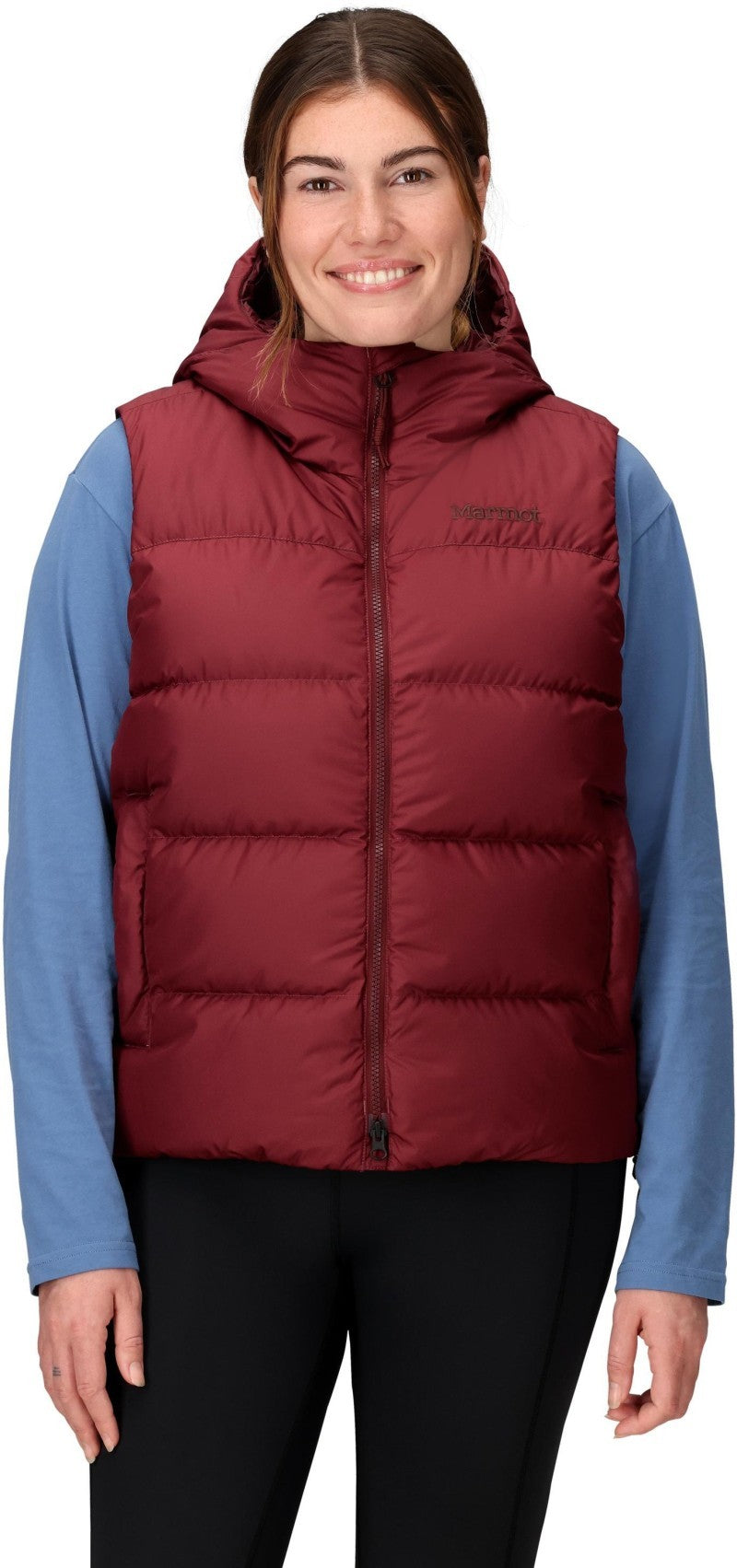Strollbridge Hooded Vest - Womens - acai berry 1