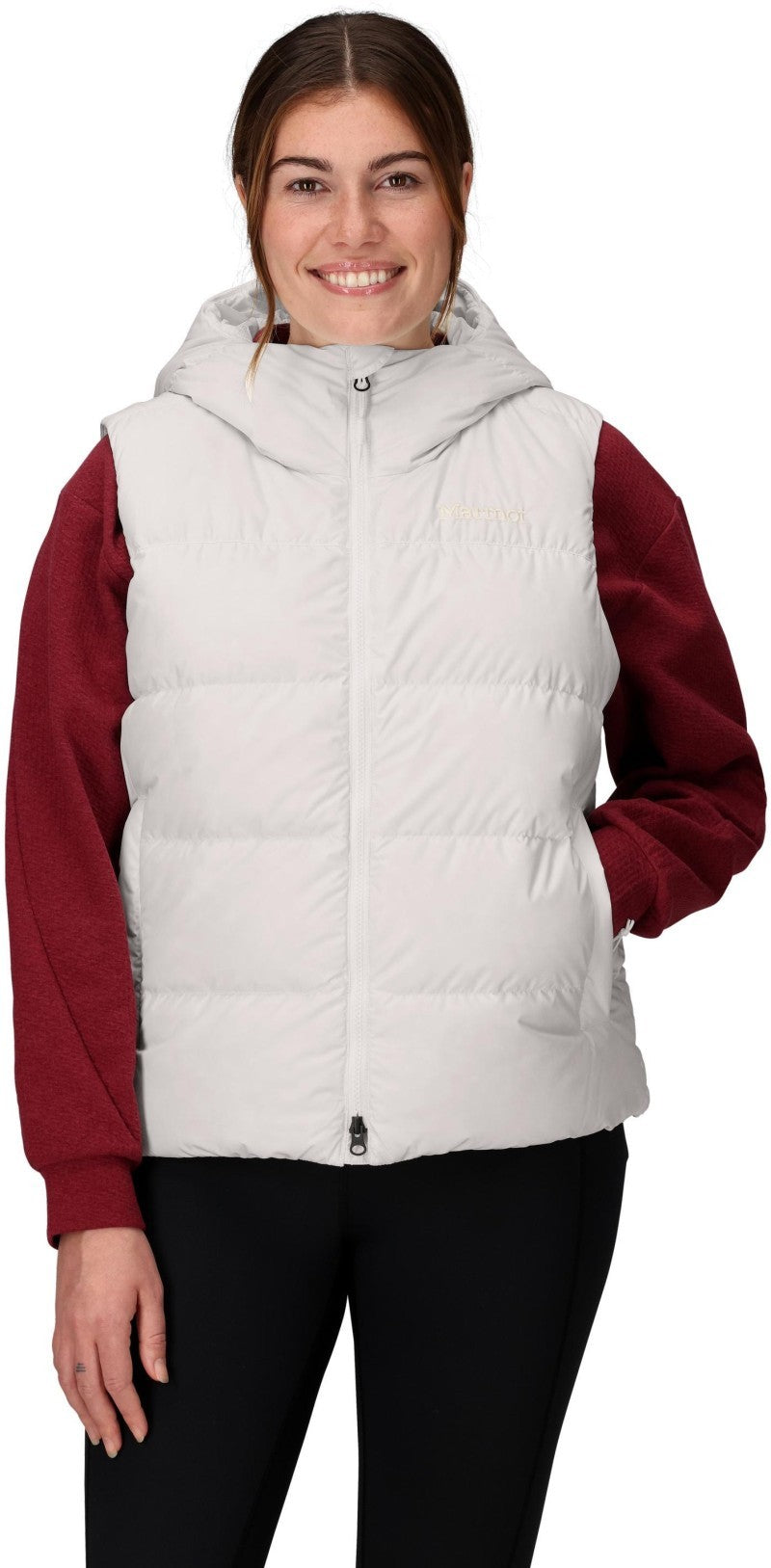 Strollbridge Hooded Vest - Womens - pearl 1