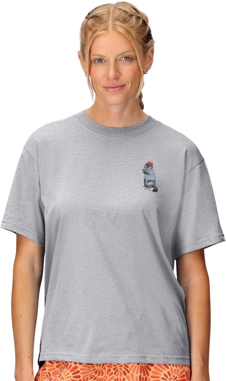 Sunny Marty Tee SS - Womens - light grey heather 1