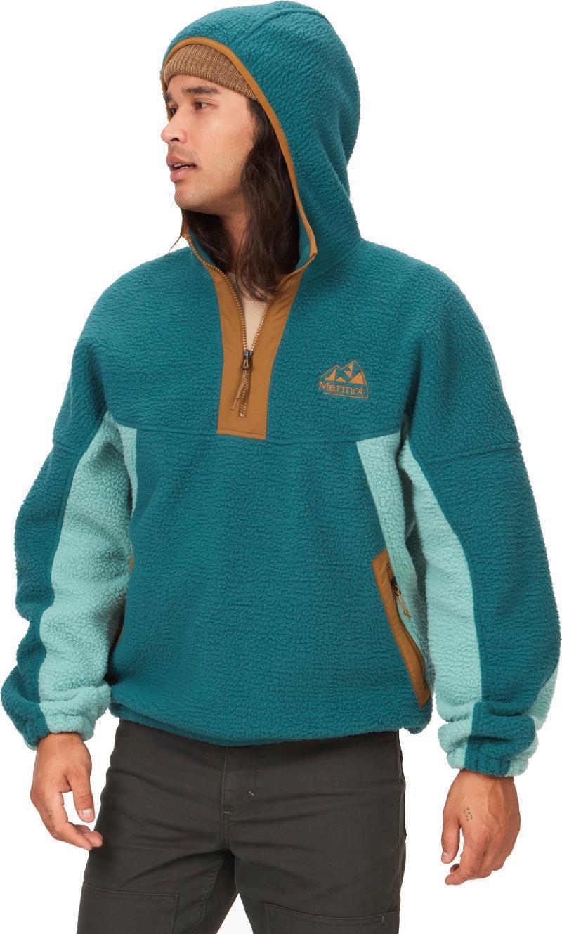 Super Aros Fleece Hoodie - Mens - Dark Jungle / Blue Agave / Hazel 1