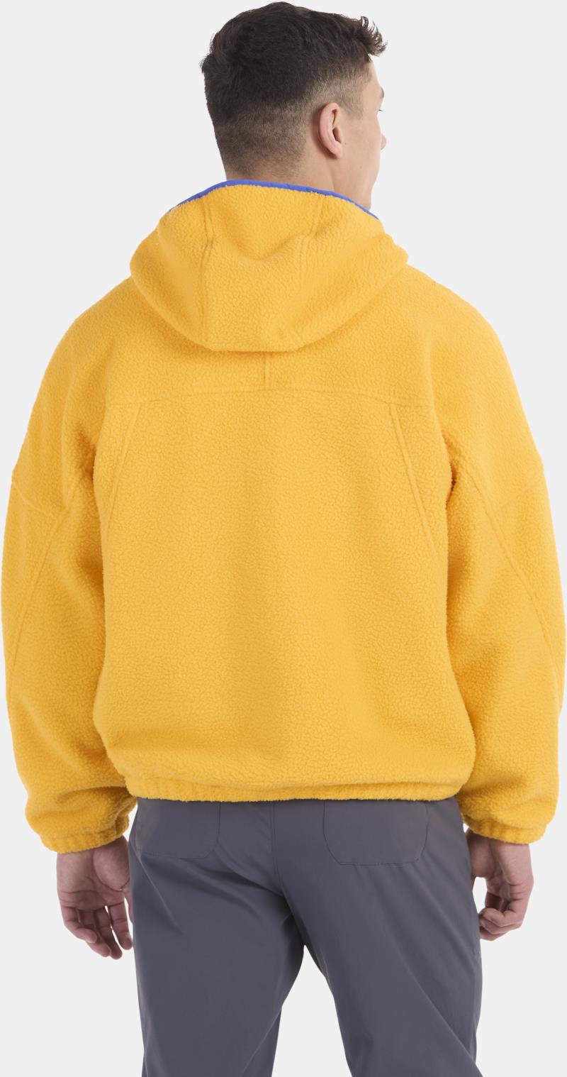 Super Aros Fleece Hoodie - Mens - Golden Sun / Trail Blue 2