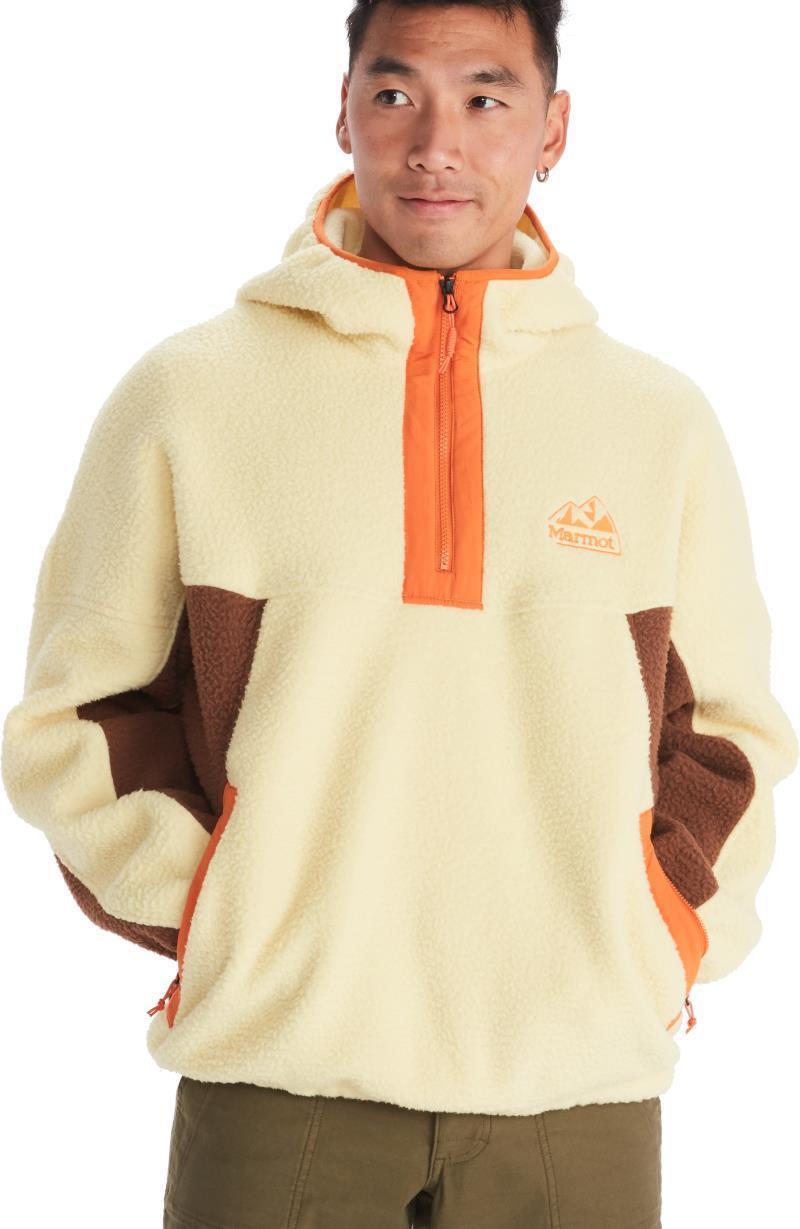 Super Aros Fleece Hoodie - Mens - Wheat / Pinecone / Tangelo 1