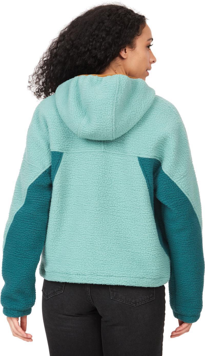 Super Aros Fleece Hoodie - Womens - Blue Agave / Dark Jungle / Hazel 2