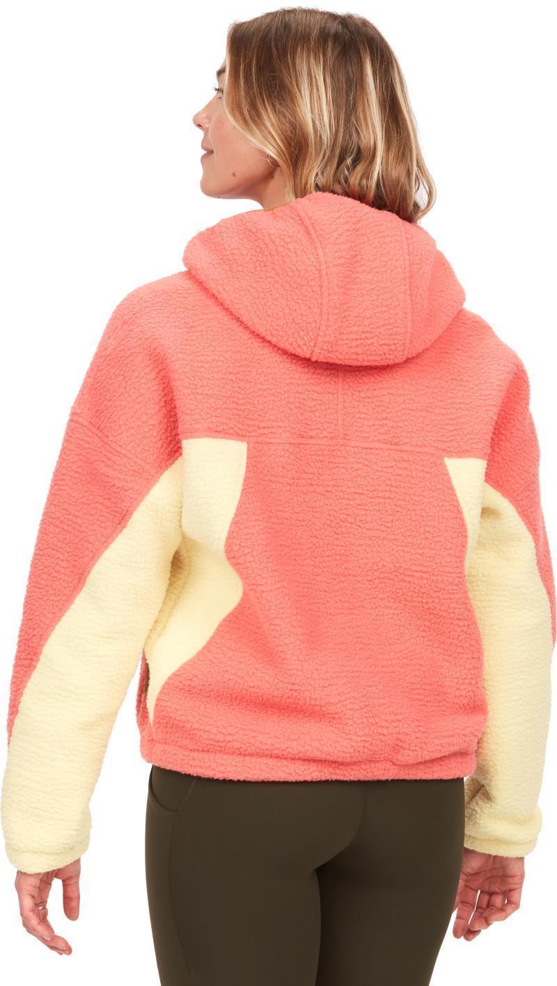 Super Aros Fleece Hoodie - Womens - Grapefruit / Wheat / Hazel 2
