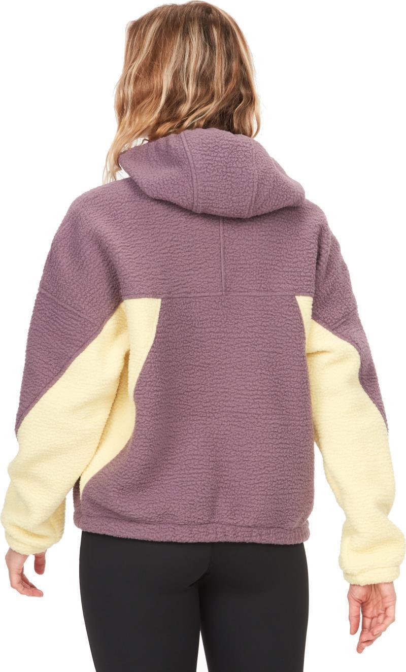 Super Aros Fleece Hoodie - Womens - Hazy Purple / Wheat / Purple Fig 2