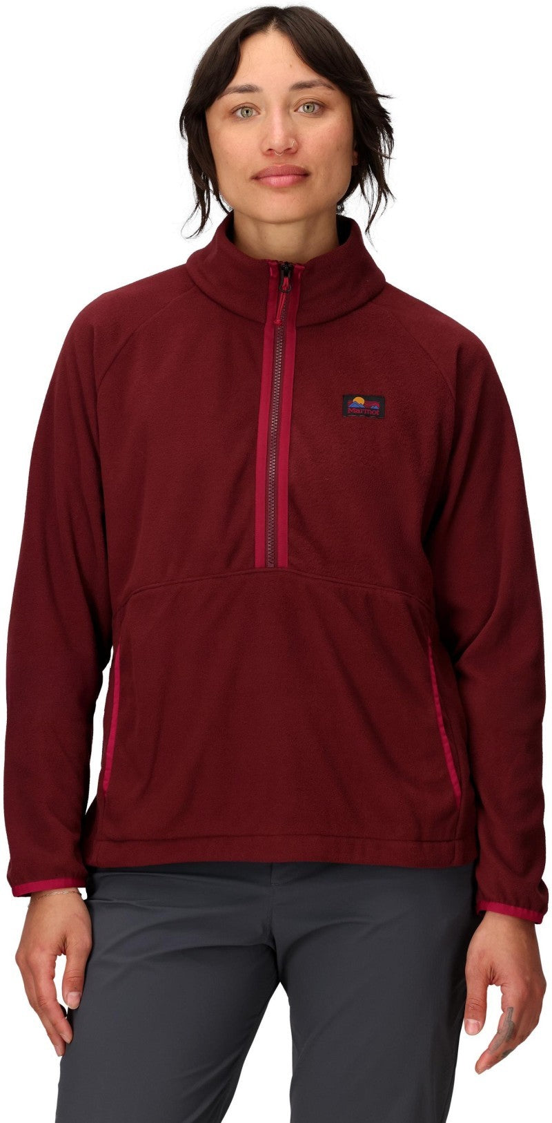 Upward Fleece 1/2 Zip - Womens - acai berry 1