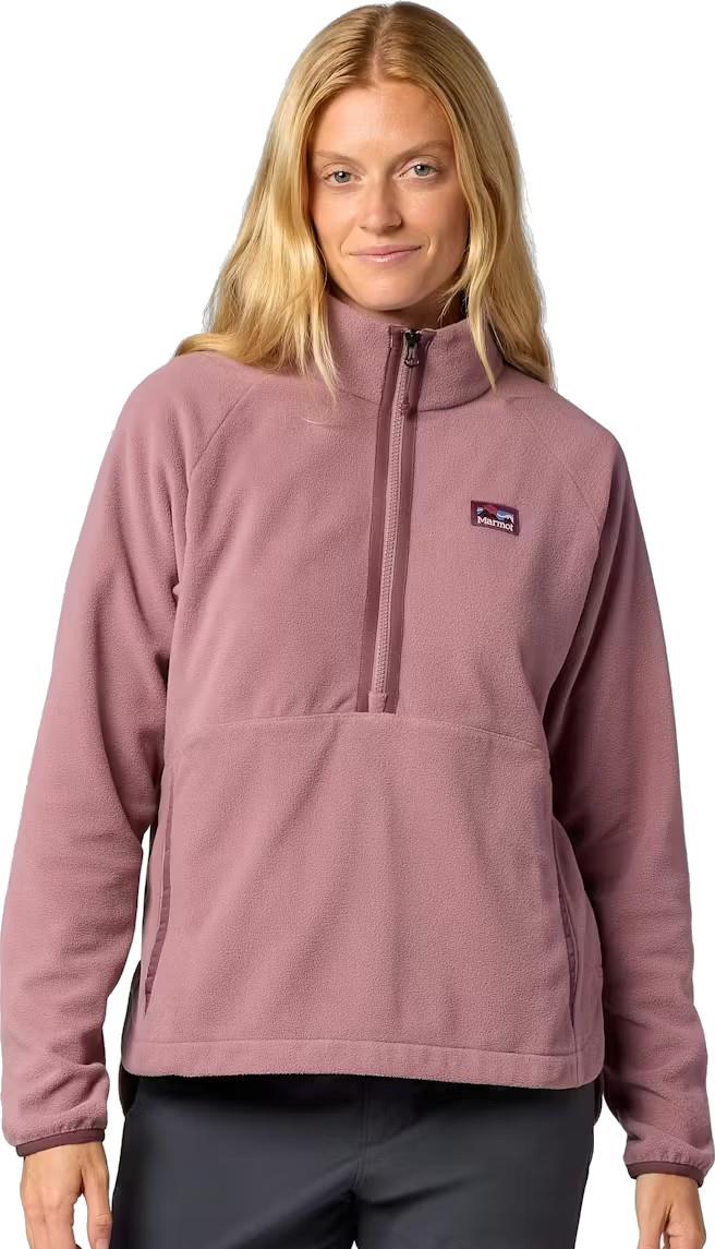 Upward Fleece 1/2 Zip - Womens - light mauve 1