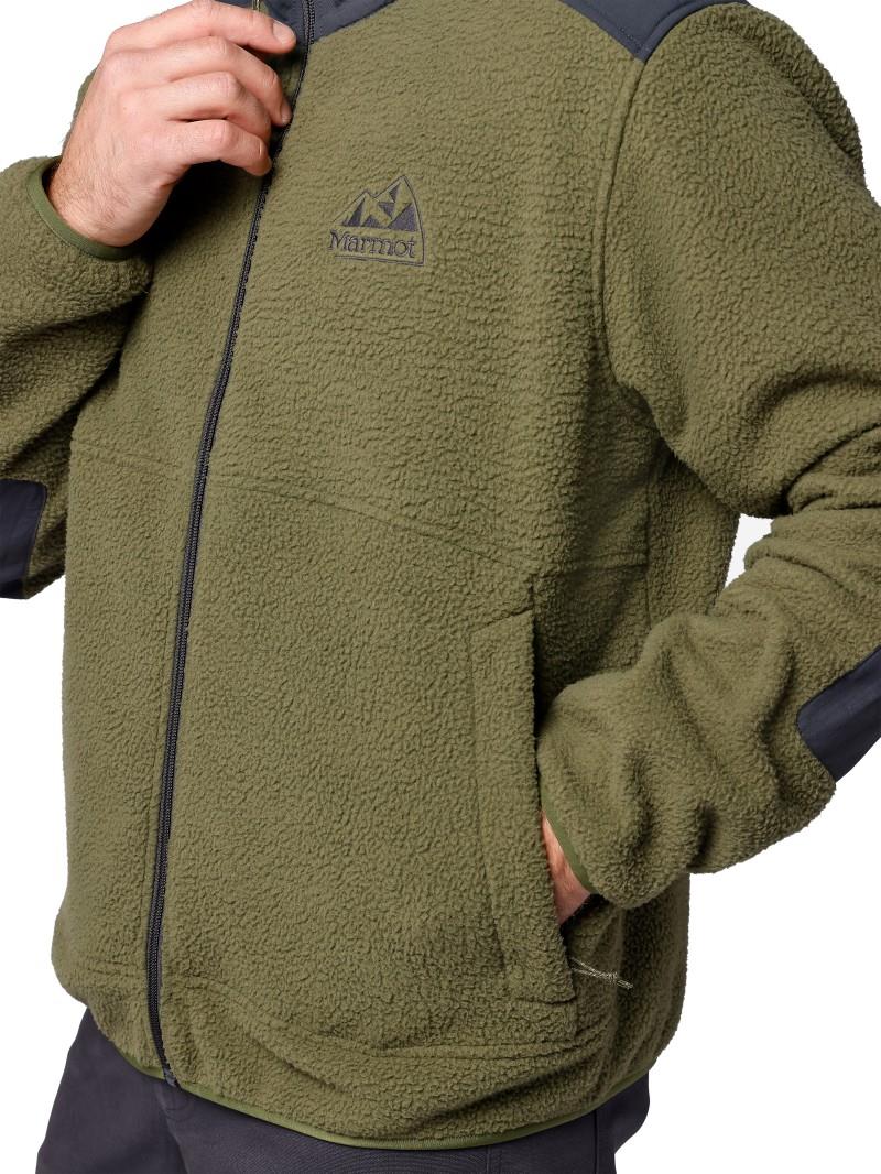 Wanderer High Pile Fleece Jacket - Mens - surplus green / blackened 1