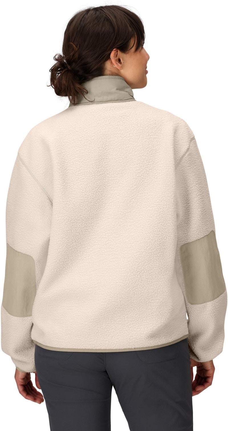 Wanderer High Pile Fleece Pullover - Womens - birch bark 1