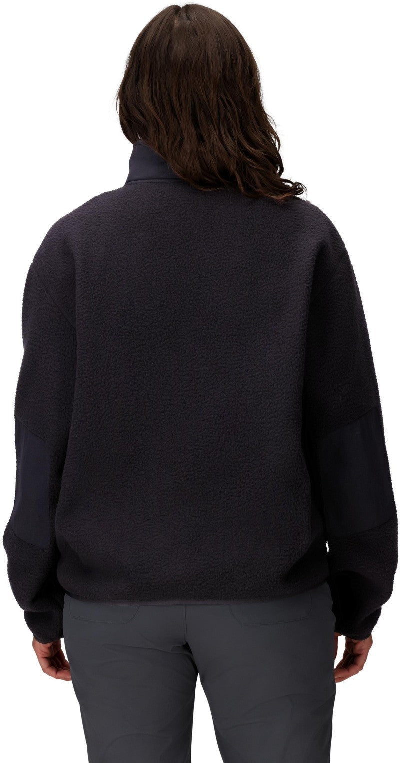 Wanderer High Pile Fleece Pullover - Womens - black 1