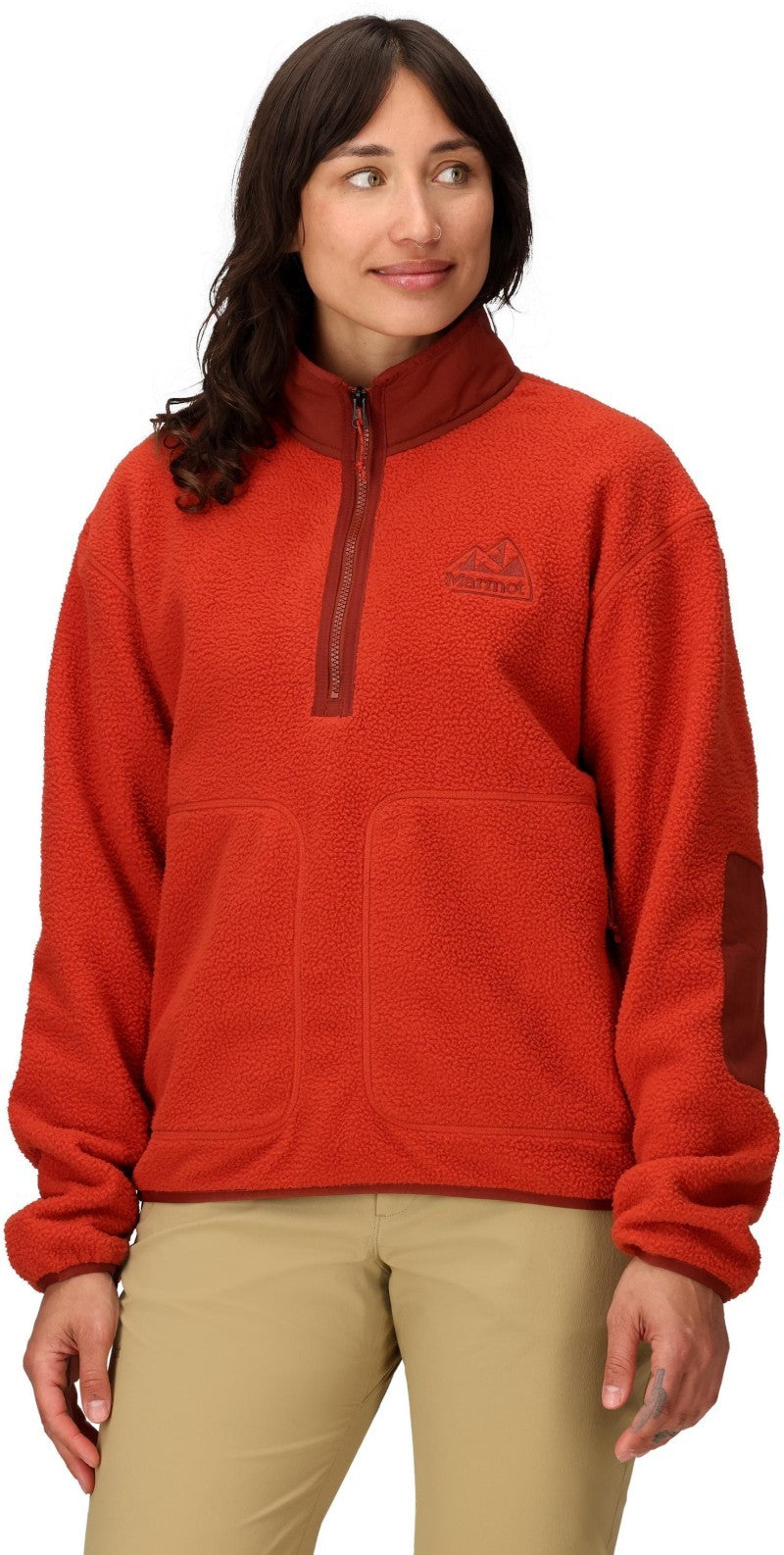 Wanderer High Pile Fleece Pullover - Womens - sumac 1