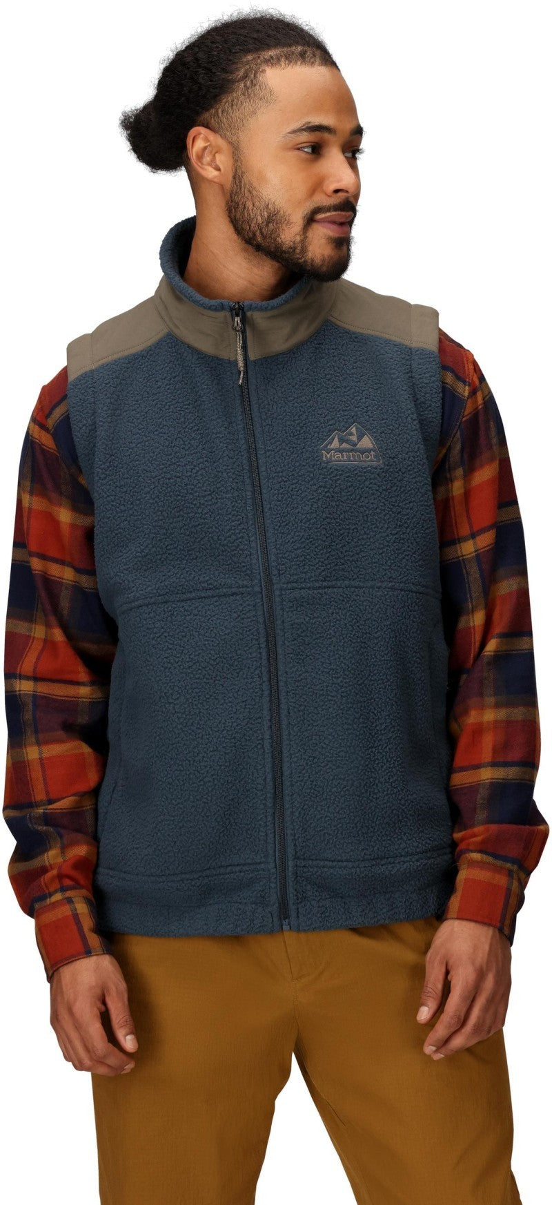 Wanderer High Pile Fleece Vest - Mens - thunderhead / claystone 1