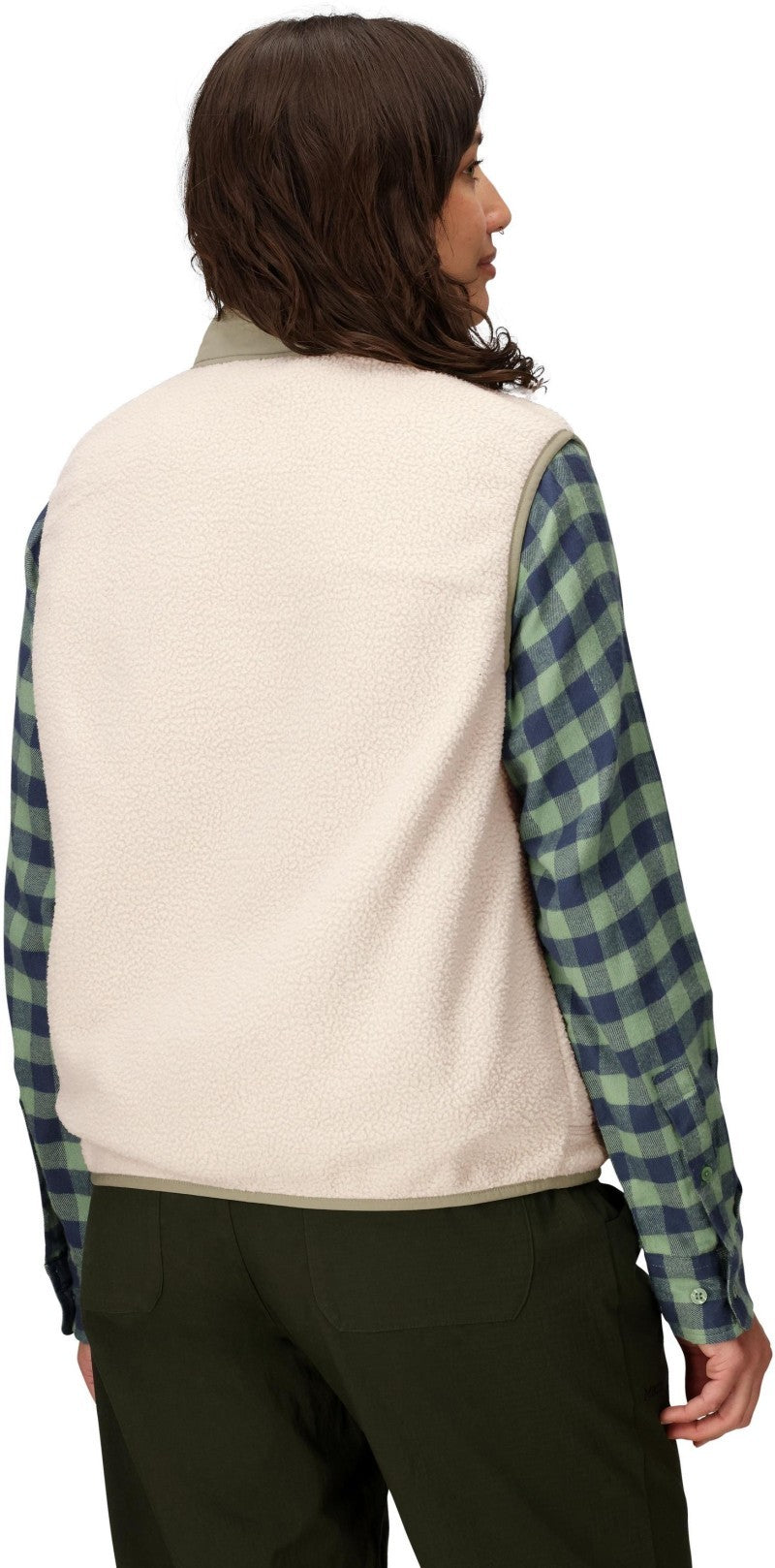 Wanderer High Pile Fleece Vest - Womens - birch bark 1