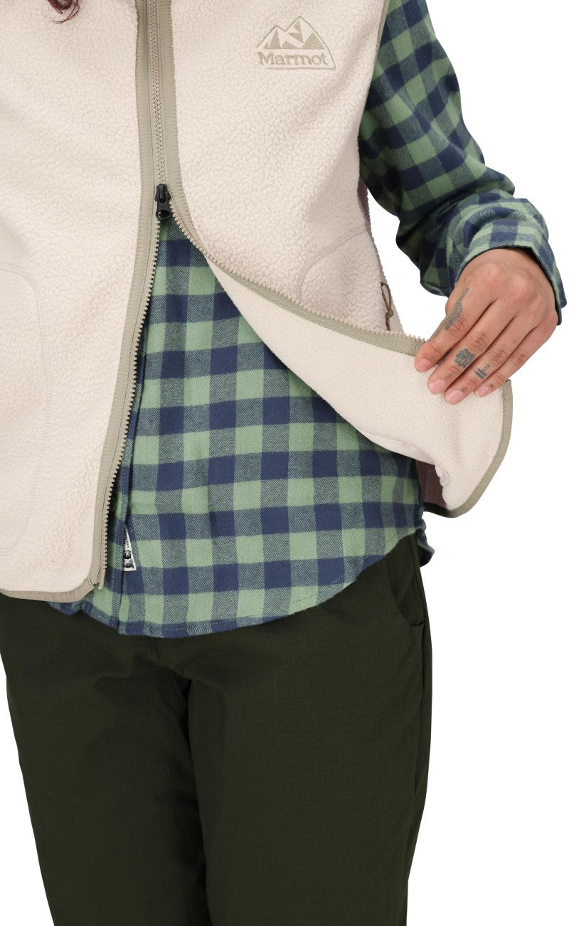 Wanderer High Pile Fleece Vest - Womens - birch bark 1