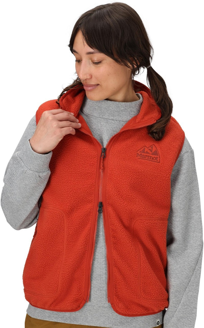 Wanderer High Pile Fleece Vest - Womens - sumac 1