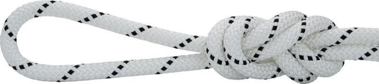 KM Pro, 7/16" / 11mm x 200m - White (Sold p/mtr) - white with black tracer 1