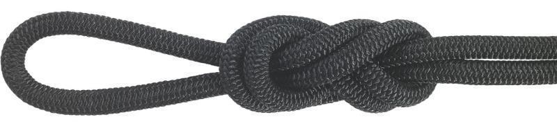 Nylon Accessory Cord, 9/32" / 7mm x 92m (Sold p/mtr) - Black 1