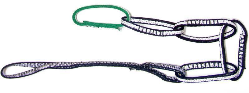Personal Anchor System - PAS 22 kN - 11mm x 96.5cm - Black / Green 1