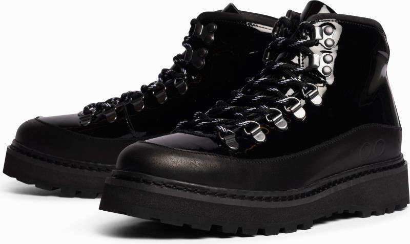 Core Cap Patent Leather, Shearling Lining - Womens - black 1