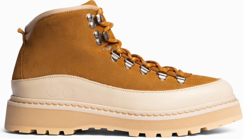 Core Cap Suede, Shearling Lining - Womens - cognac cream 1