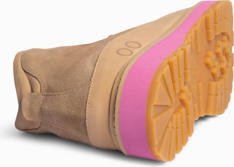 Core Cap Suede, Shearling Lining - Womens - dark beige pink 1