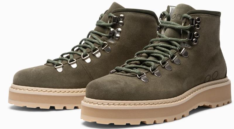 Core Suede, Shearling Lining - Womens - Military 1