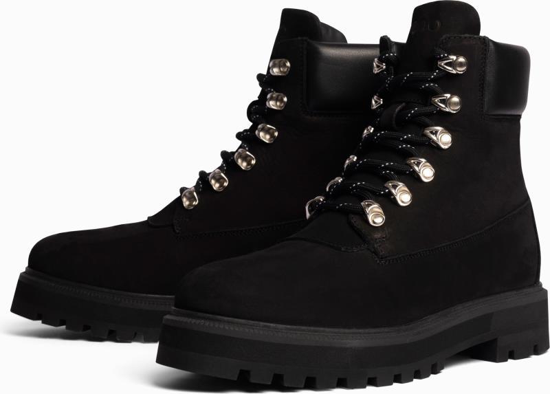 Dici Leather, Shearling Lining - Womens - black 1