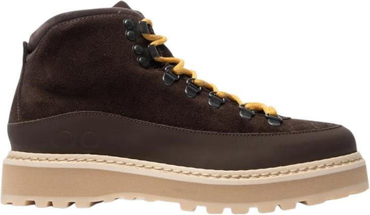 Hiking Core Cap, Suede, Leather Lining - Womens - Chocolate 1