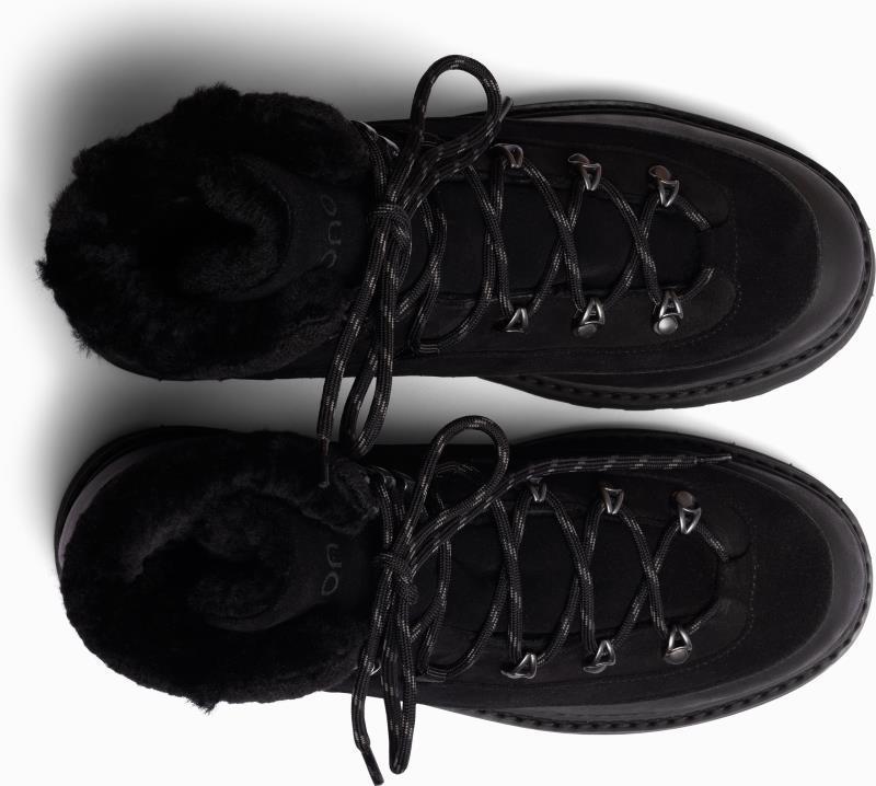 Tag Cap, Suede, Shearling Lining - Mens - black 1