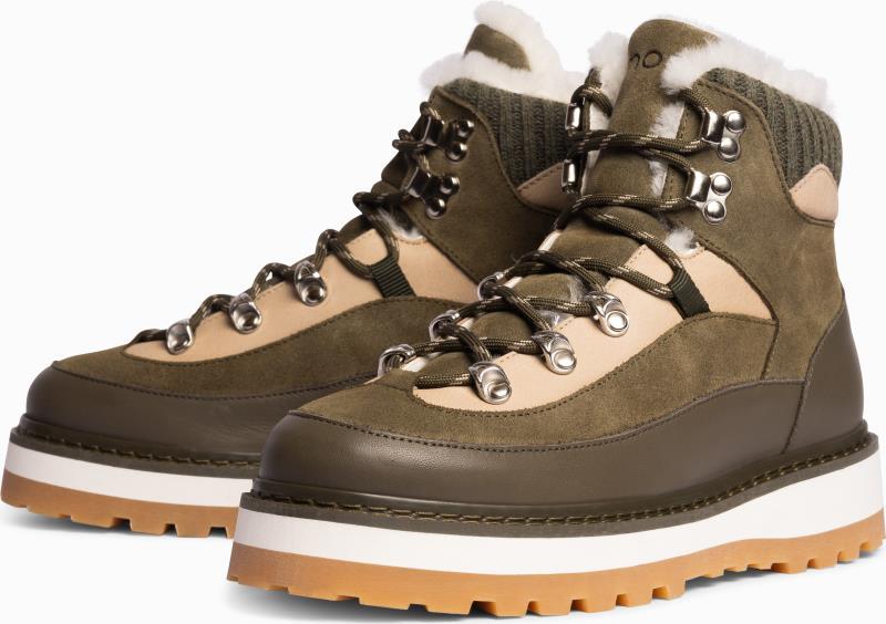 Tag Cap, Suede, Shearling Lining - Mens - cactus 1