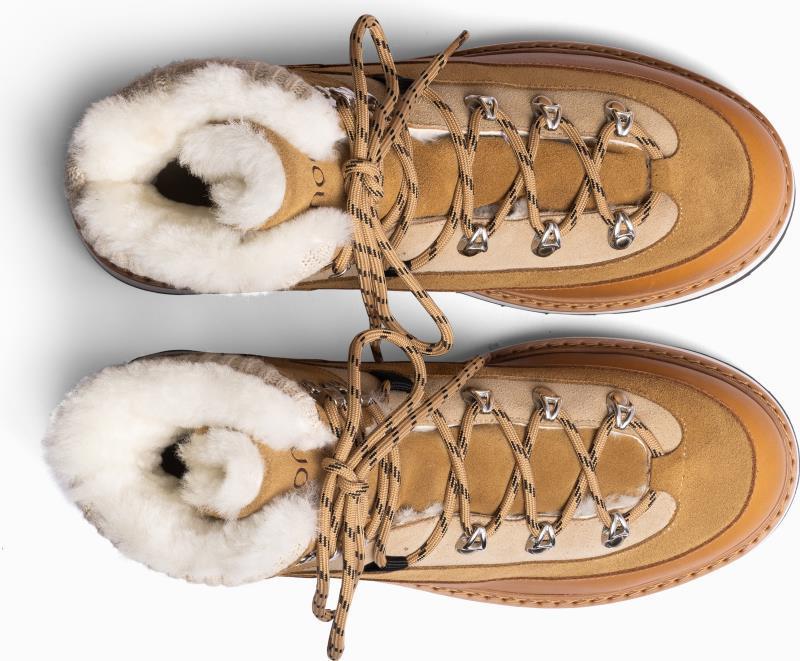 Tag Cap, Suede, Shearling Lining - Mens - ginger nude 1