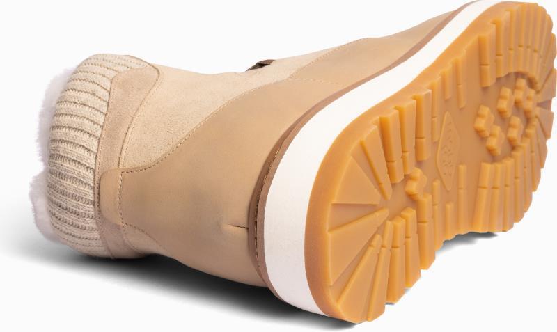 Tag Cap, Suede, Shearling Lining - Mens - golden sand 1