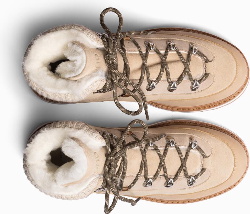 Tag Cap, Suede, Shearling Lining - Mens - golden sand 1