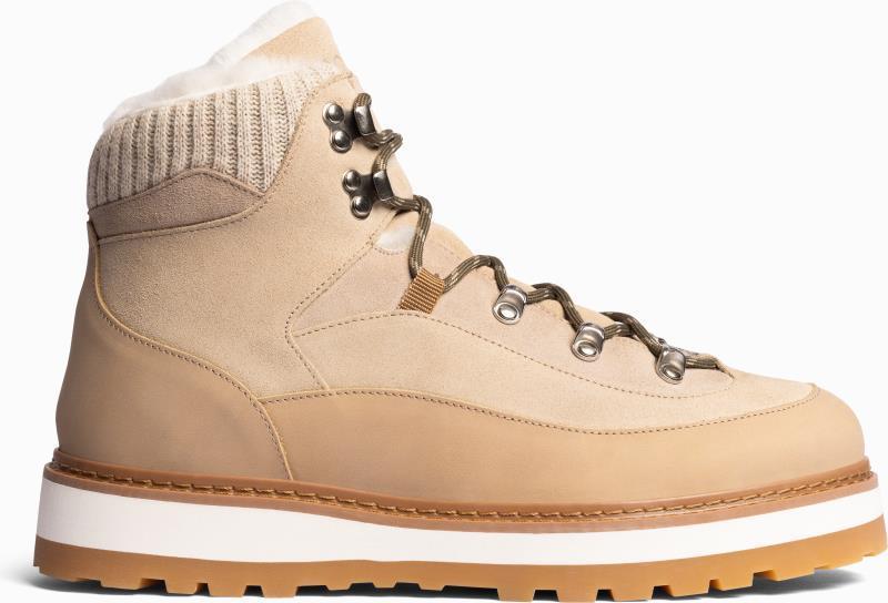 Tag Cap, Suede, Shearling Lining - Mens - golden sand 1