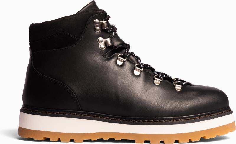 Tag Suede Boots, Shearling Lining - Womens - black 1