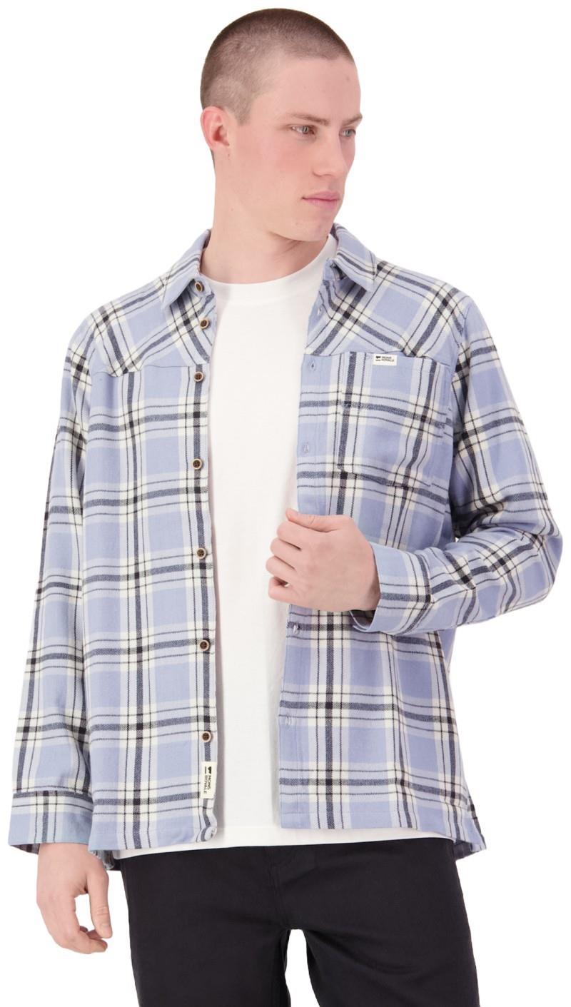 AT Merino Flannel LS Shirt - Mens - blue granite 1