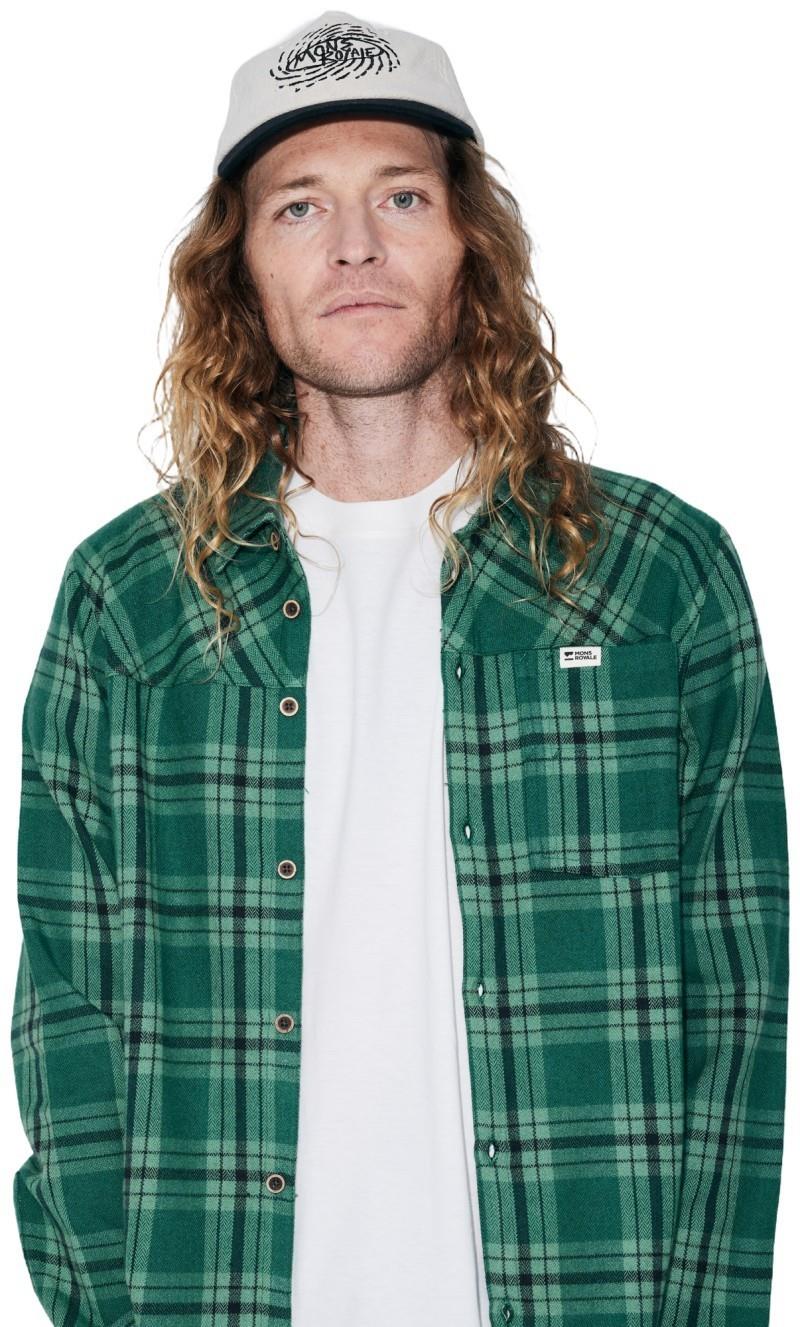 AT Merino Flannel LS Shirt - Mens - everglade 1