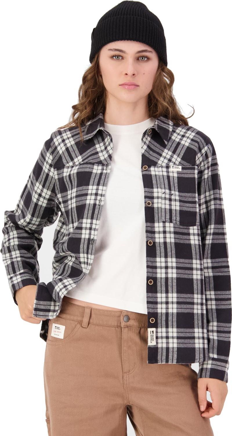 AT Merino Flannel LS Shirt - Womens - black 1