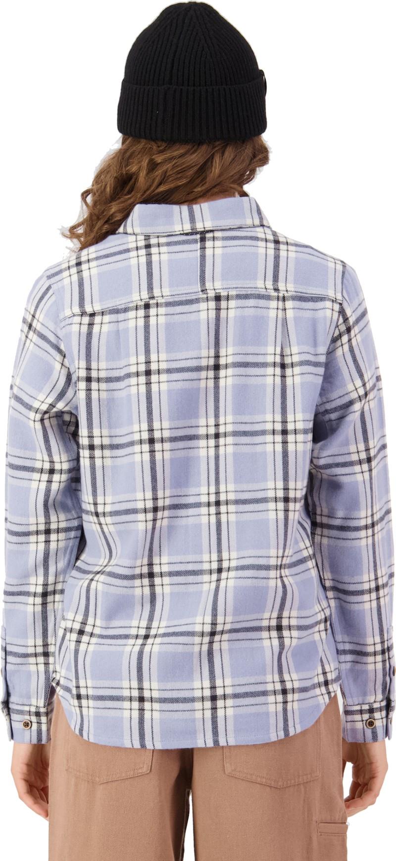 AT Merino Flannel LS Shirt - Womens - blue granite 1